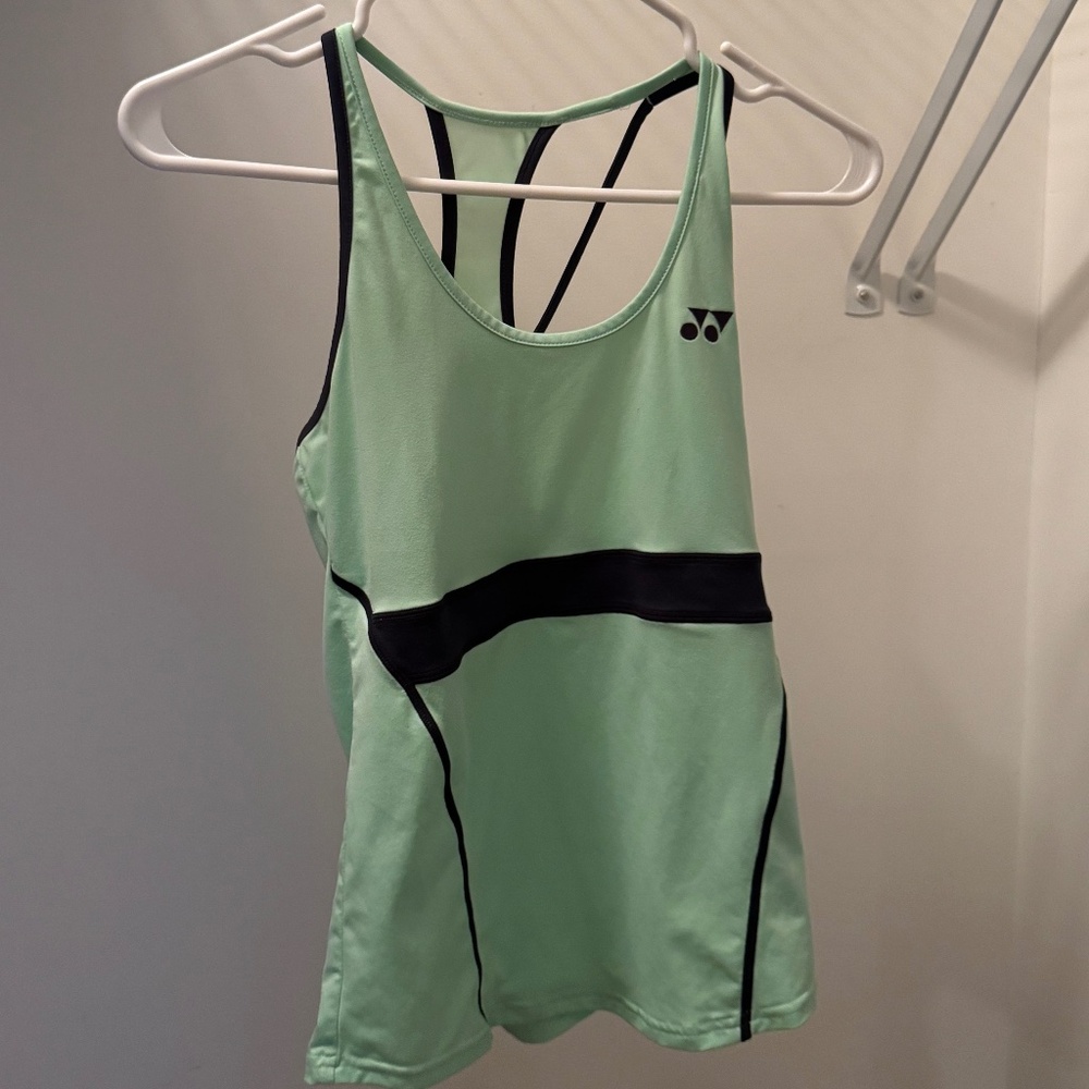 YONEX neon green tank top